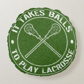 丸い枕に玉遊を取る ラウンドクッション (正面)