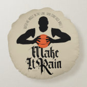 丸い枕に雨を降らせる ラウンドクッション (裏面)