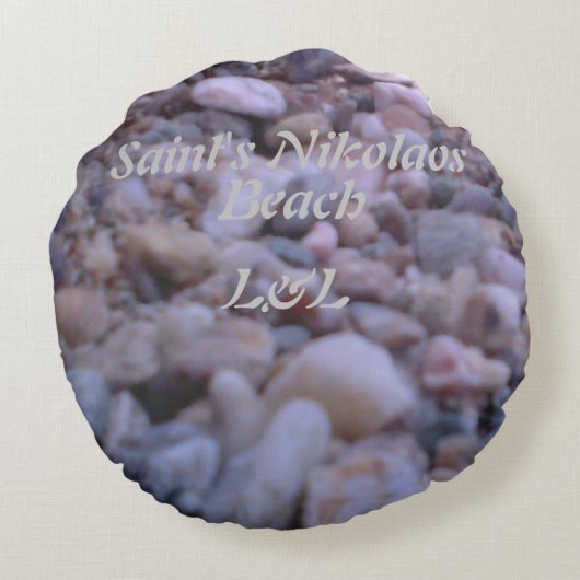 丸い枕グレード綿「アーティスト：自然」 ラウンドクッション (裏面)