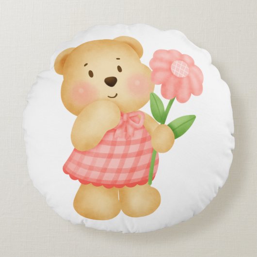 丸い枕ベビー ラウンドクッション (正面)