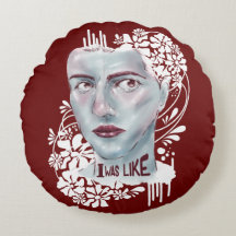 丸い枕レッド私は