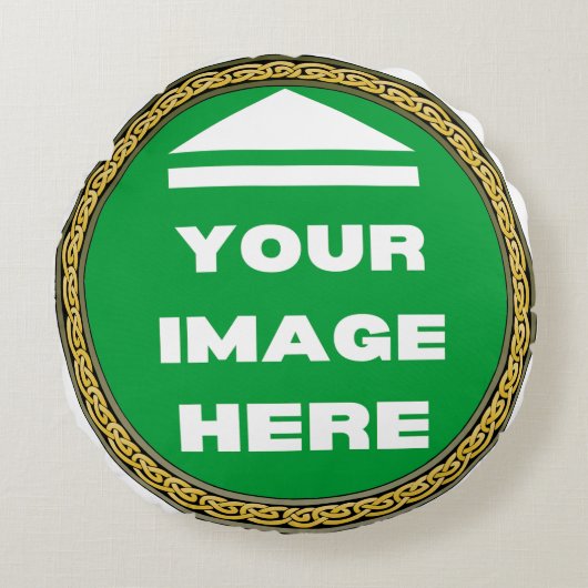 丸い枕 – -パーソナライズされたイメージの追加/文字 ラウンドクッション (正面)