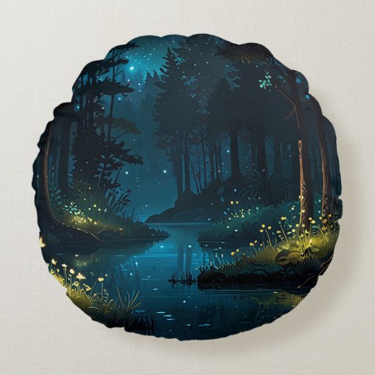 丸い枕 ラウンドクッション (正面)