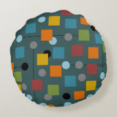 丸い枕 – 世紀半モダンば1.3シームレス ラウンドクッション (裏面)