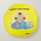 丸い枕：賛美わが家主イエスキリスト ラウンドクッション (正面)