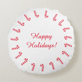 丸い枕-赤いキャンディーの缶 ラウンドクッション