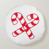 丸い枕-赤いキャンディーの缶 ラウンドクッション (裏面)