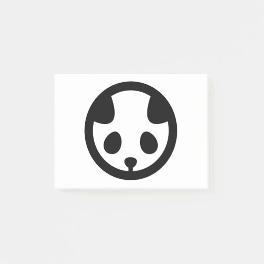 丸い枠のクマ ポストイット (正面)