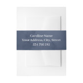 丸い枠の暗いユニコーンポートレート 招待状ベリーバンド (正面例)