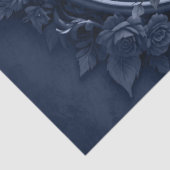 丸い枠の暗いユニコーンポートレート 薄葉紙 (詳細)