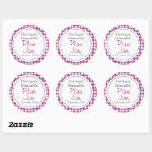 丸い梅の生地又はジャムの瓶の食品ラベル ラウンドシール (シート)