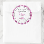 丸い梅の生地又はジャムの瓶の食品ラベル ラウンドシール (バッグ)