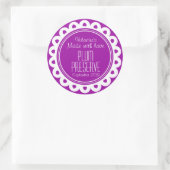 丸い梅の生地又はジャムの瓶の食品ラベル ラウンドシール (バッグ)