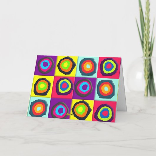 丸い模様 サンキューカード (裏面)