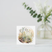 丸い水の色の芸術の枯れ木と菜園の解除 エンクロージャーカード (スタンド正面)