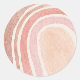 丸い水色レインボーシール ラウンドシール