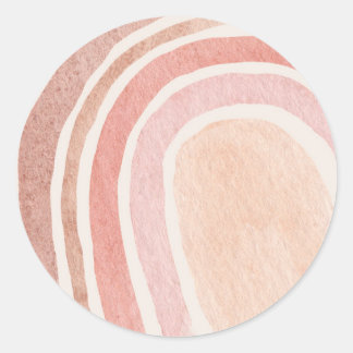 丸い水色レインボーシール ラウンドシール