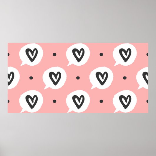 丸い点と、輪郭の付いた吹き出し  ポスター (正面)