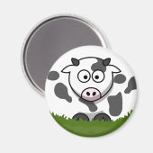 丸い牛 マグネット (正面/裏面)