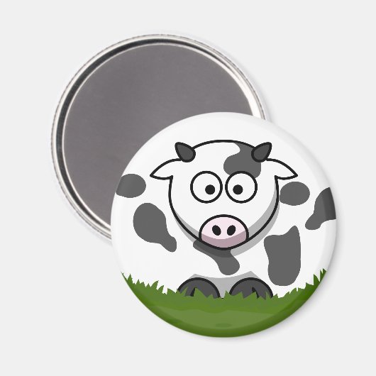 丸い牛 マグネット (正面/裏面)