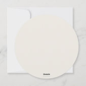 丸い牡蠣+オフホワイトケルトの休日のフォトカード シーズンカード (裏面)