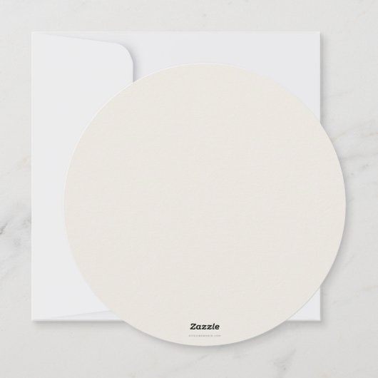 丸い牡蠣+オフホワイトケルトの休日のフォトカード シーズンカード (裏面)