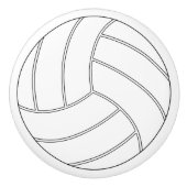 丸い白バレーボール引き出しノブの引っ張り セラミックノブ (正面)