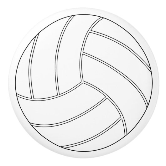 丸い白バレーボール引き出しノブの引っ張り セラミックノブ (正面)
