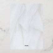 丸い白/金箔 テーブルNo.1 箔招待状 (裏面)