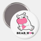 丸い磁石を抱き締める マグネット (正面/裏面)