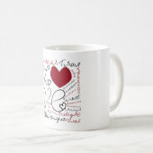 丸い突出部のコラージュ-色を変えて下さい コーヒーマグカップ (正面右)