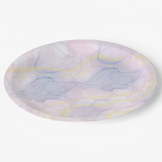 丸い紙皿でテーブルセッティングをワンランクアップ ペーパープレート (アングル)