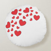 丸い綿枕とハート ラウンドクッション (裏面)