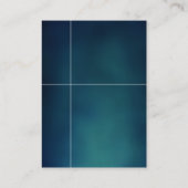 丸い縦型の青い模様の名刺 名刺 (裏面)