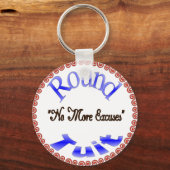 丸い縫合 キーホルダー (正面)
