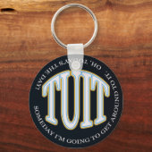 丸い縫合 キーホルダー (正面)