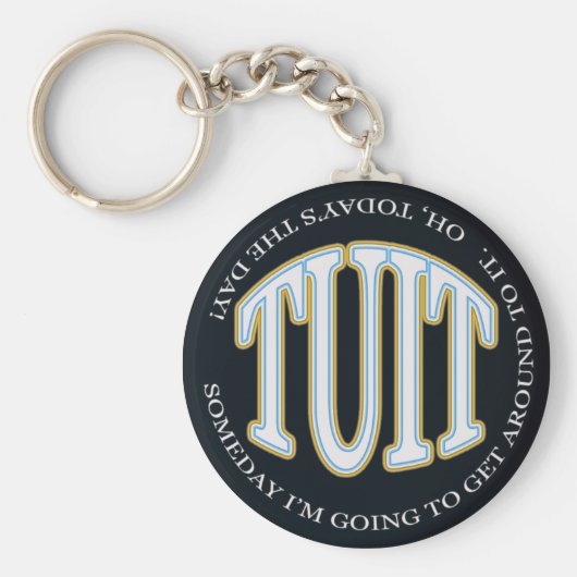 丸い縫合 キーホルダー (正面)