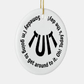 丸い縫合 セラミックオーナメント (右)