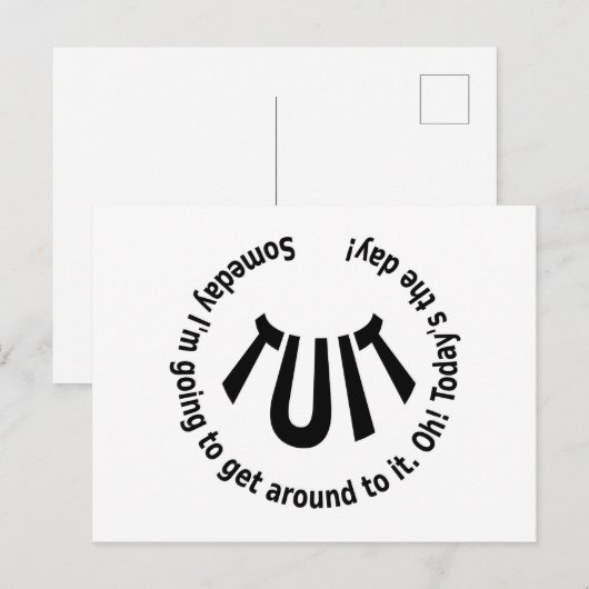 丸い縫合 ポストカード (正面/裏面)