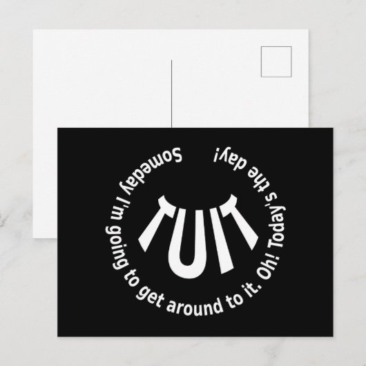 丸い縫合 ポストカード (正面/裏面)