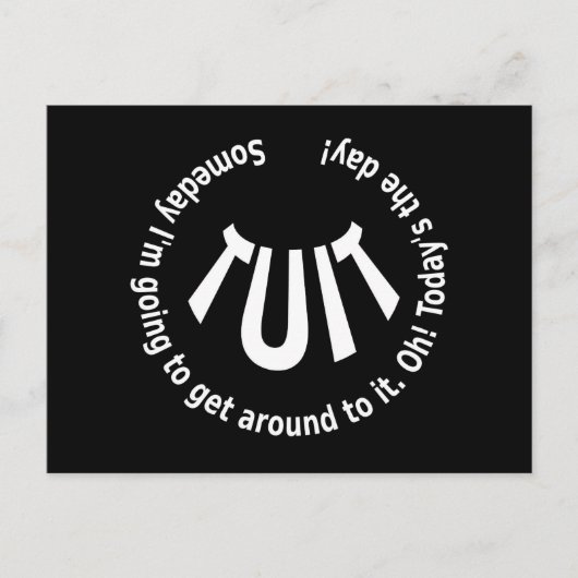 丸い縫合 ポストカード (正面)