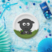 丸い羊 ペーパープレート (パーティー)