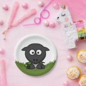 丸い羊 ペーパープレート (パーティー)