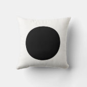 丸い色 – 黒 クッション (裏面)