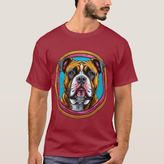 丸い装飾デザイン Tシャツ (正面)