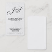 丸い角モノグラムパターン名刺 名刺 (正面/裏面)