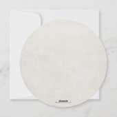 丸い赤い実 + ユーカリのクリスマスリース シーズンカード (裏面)