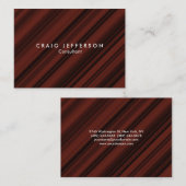 丸い赤みがかった茶色のミニマスタイリッシュリストモダン 名刺 (正面/裏面)