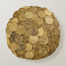 丸い金ゴールドの山