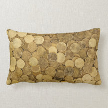 丸い金ゴールドの山